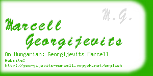 marcell georgijevits business card
